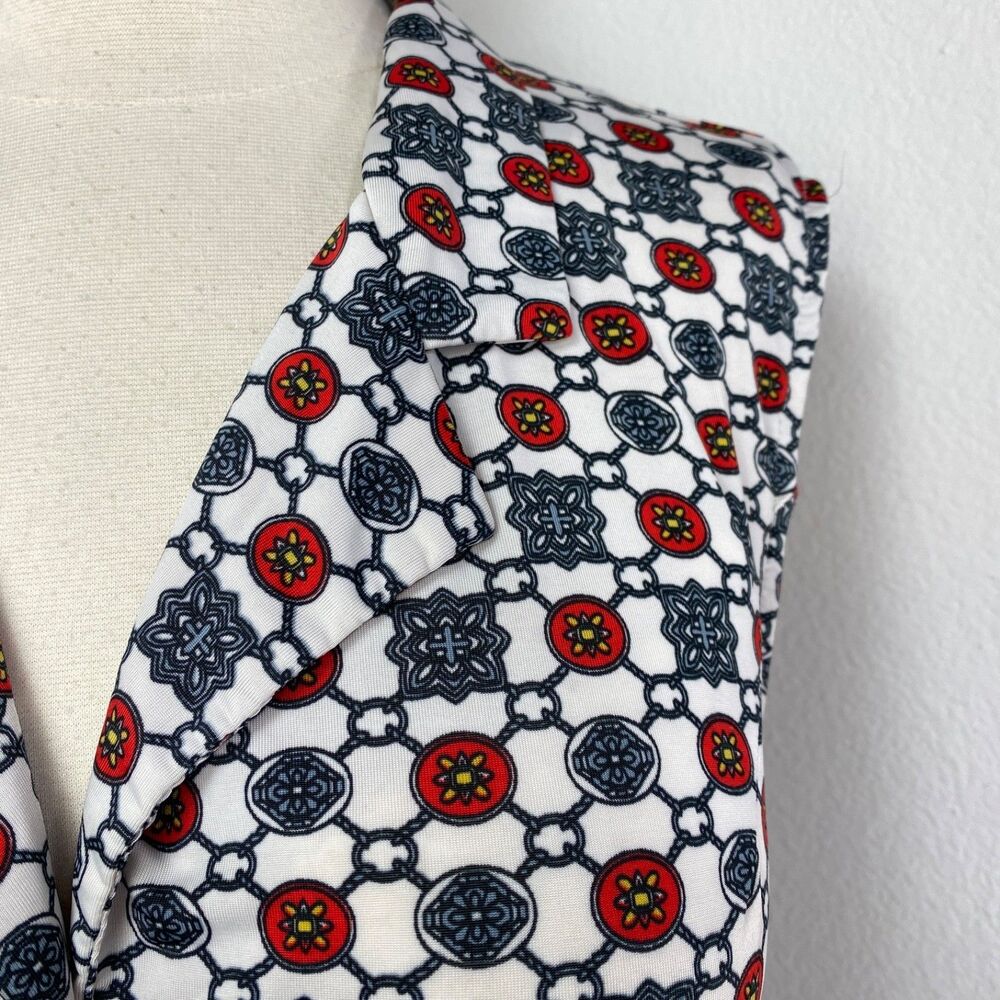Reborn Stretch Knit Midi Dress Size 1XL Geometric Pockets Sleeveless Whimsy Goth - Picture 4 of 13